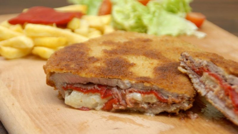 Preparación del cachopo