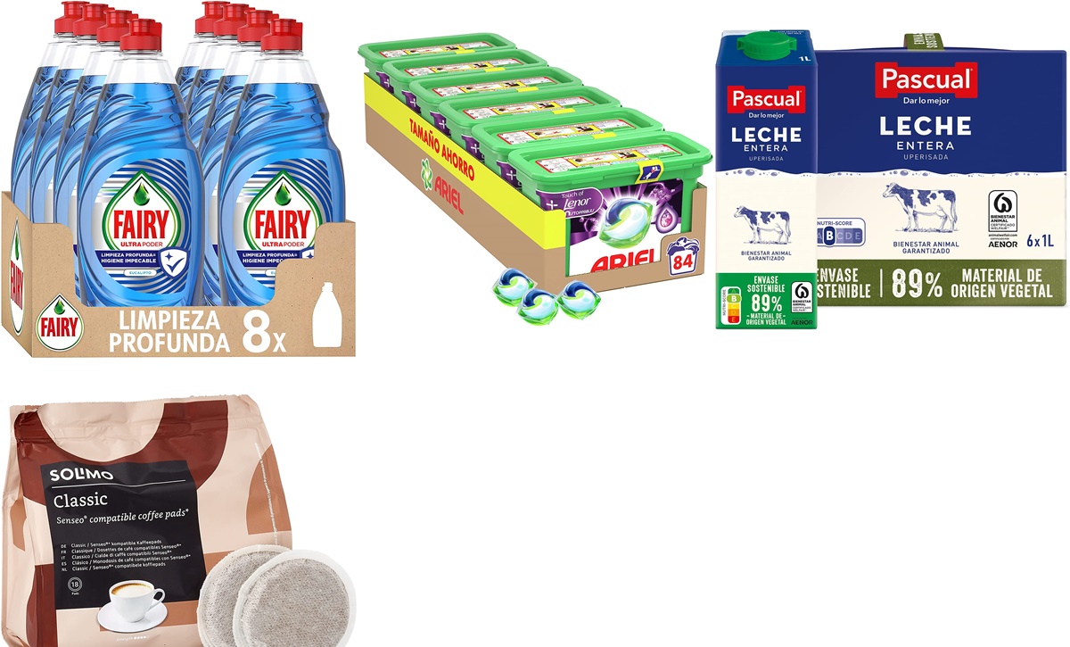 Fairy, Ariel y más: aprovecha estas ofertas de Amazon para hacer la compra semanal