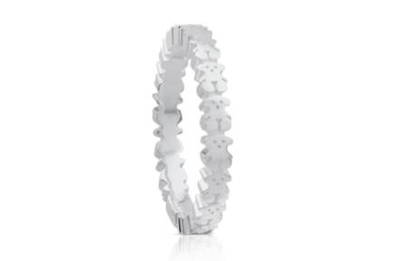 Anillo de plata de oso