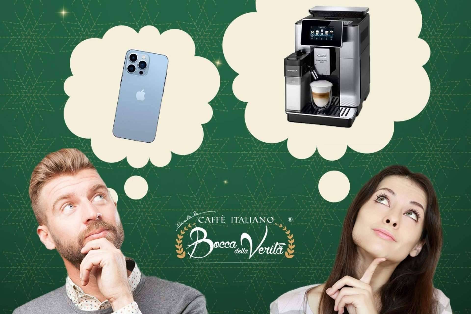 La empresa de café italiano ‘Bocca Della Verità’ regala móviles y cafeteras de última generación esta Navidad