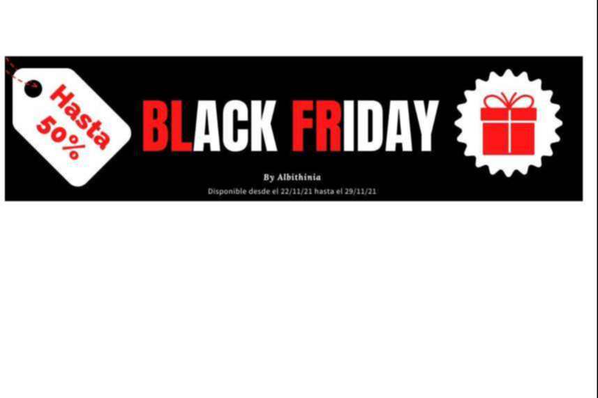 Ofertas para el Black Friday y Navidades en la tienda Albithinia