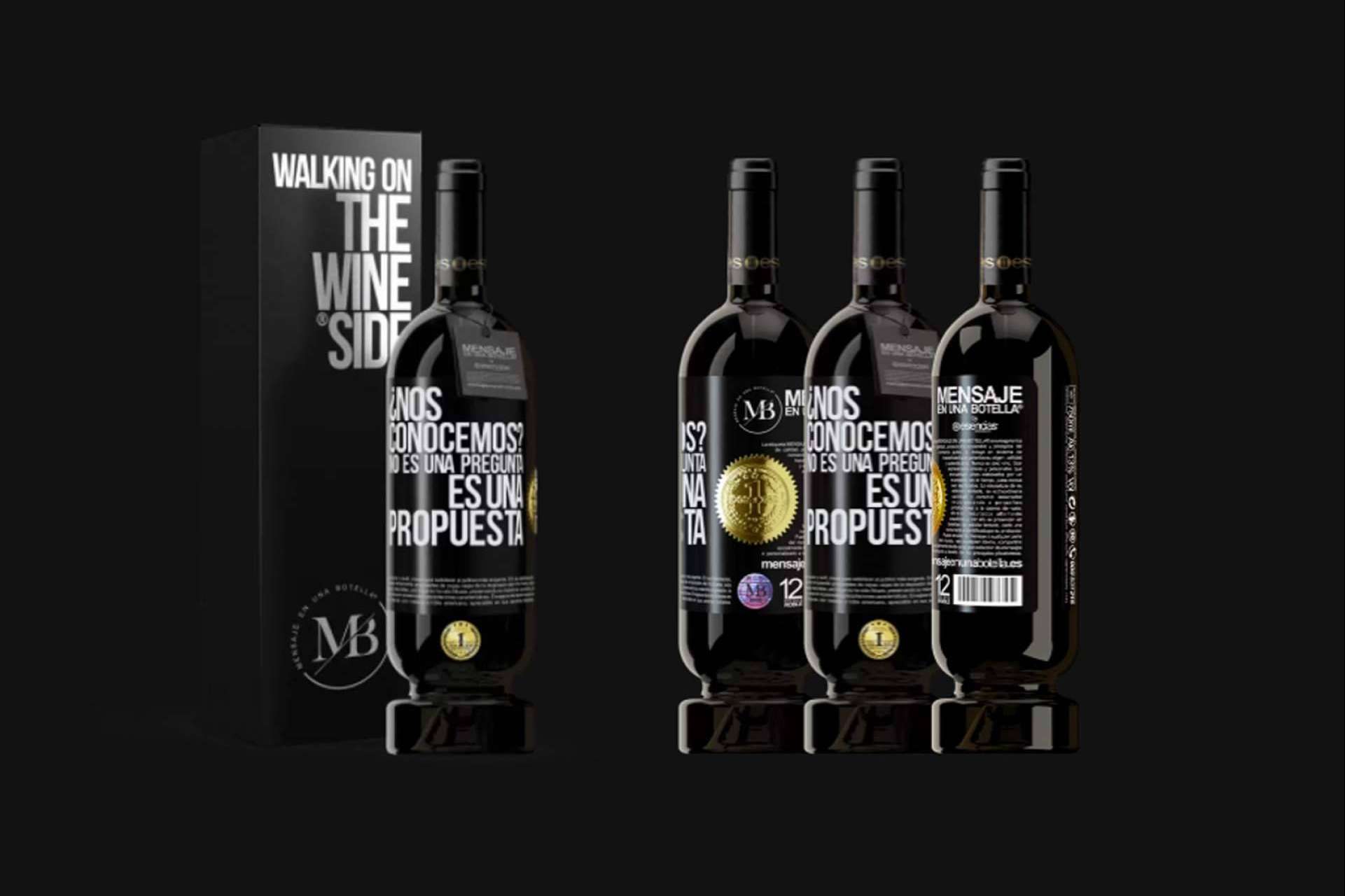 Si se desea sorprender a los invitados en Navidad, se debe adquirir un vino personalizado con mensaje propio