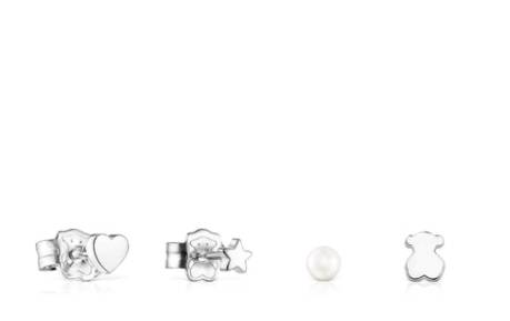 Pack de cuatro pendientes de Tous
