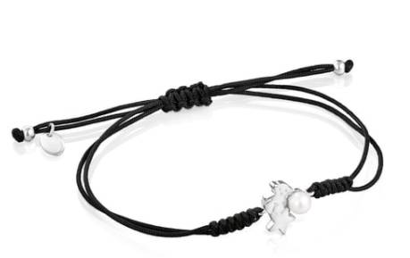 Pulsera de cordón con perla