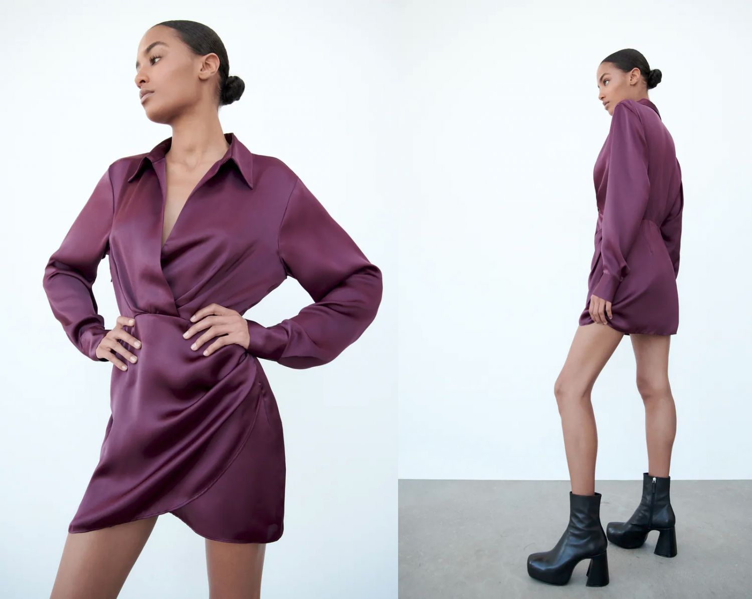 vestido morado