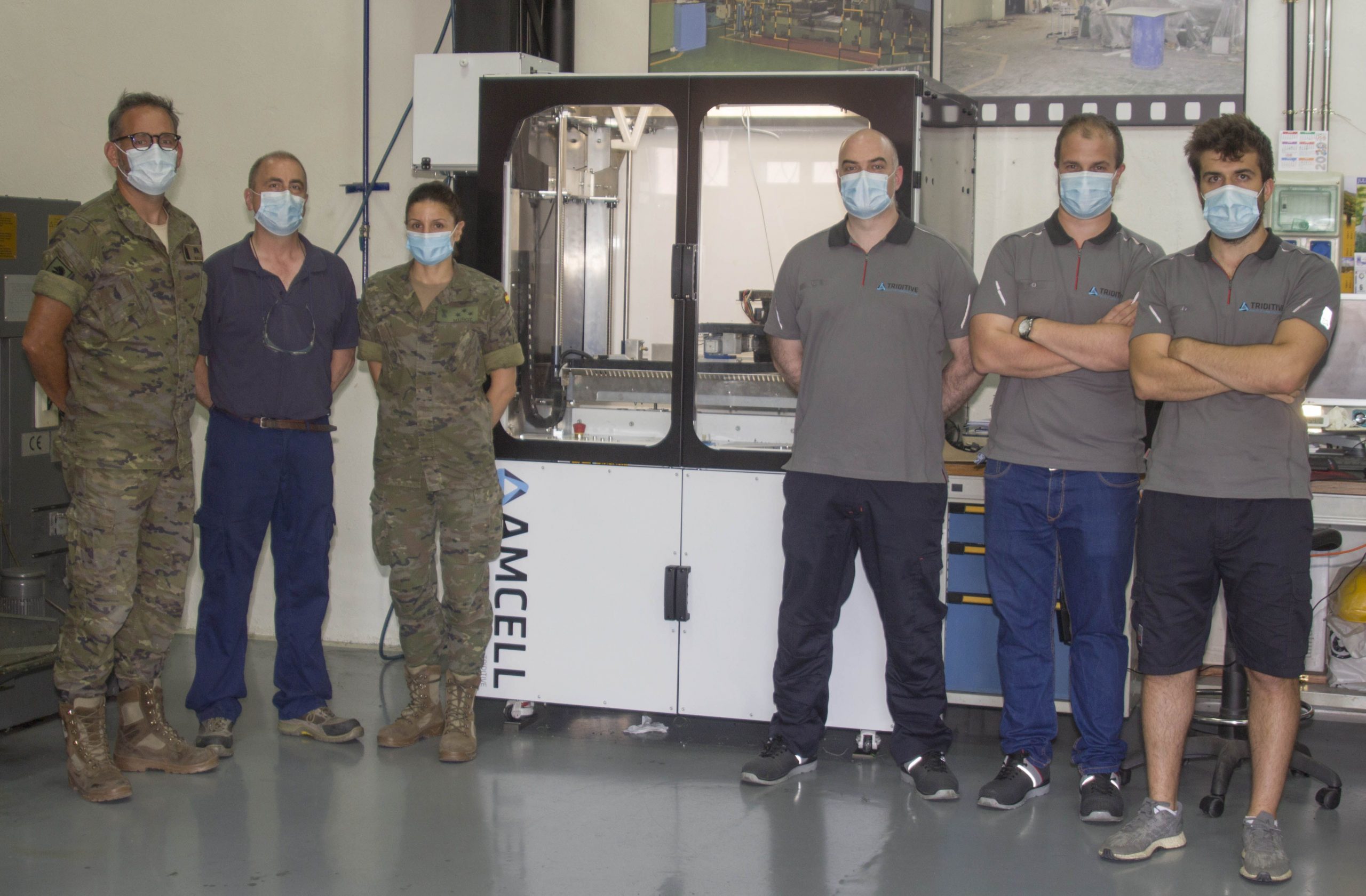 Triditive instala la primera máquina de fabricación aditiva híbrida del Ejército español