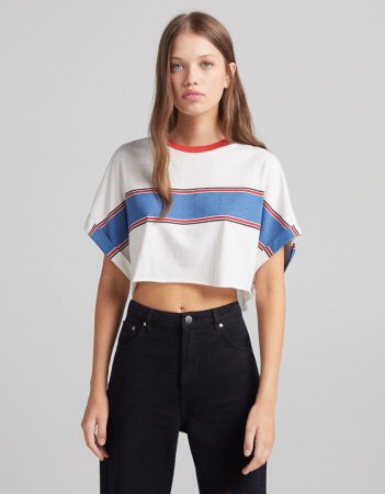 Camiseta manga corta cropped 