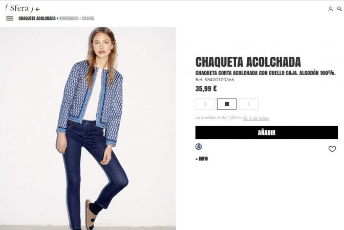 Chaqueta acolchada- Sfera