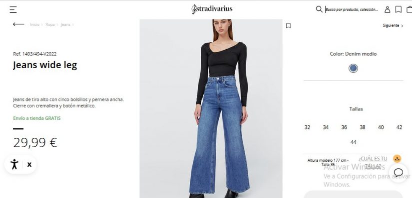 Jeans wide leg- Stradivarius