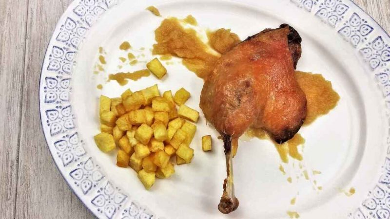 Preparación del confit
