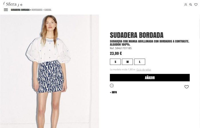 Sudadera bordada