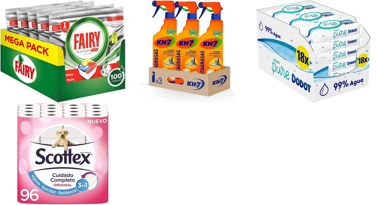 Amazon: Ahorra sin darte cuenta con estos packs en limpieza e higiene