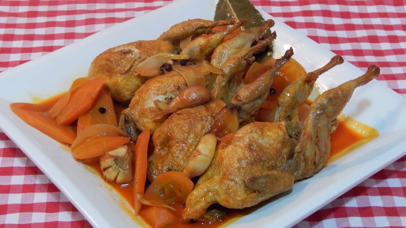 codorniz en escabeche