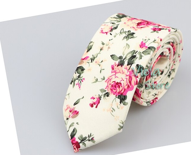 corbata floral