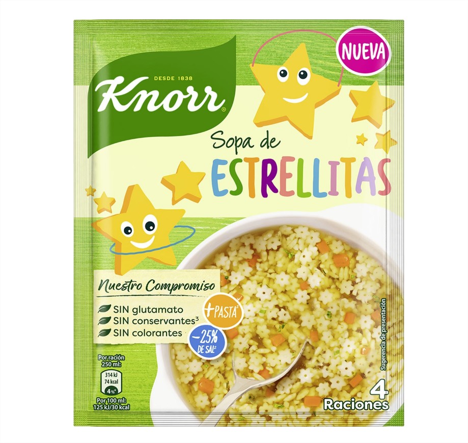 sopa estrellitas knorr el corte ingles