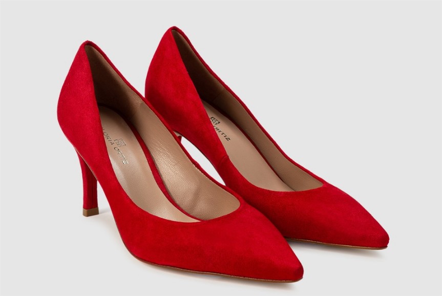 zapatos salon gloria ortiz rojo