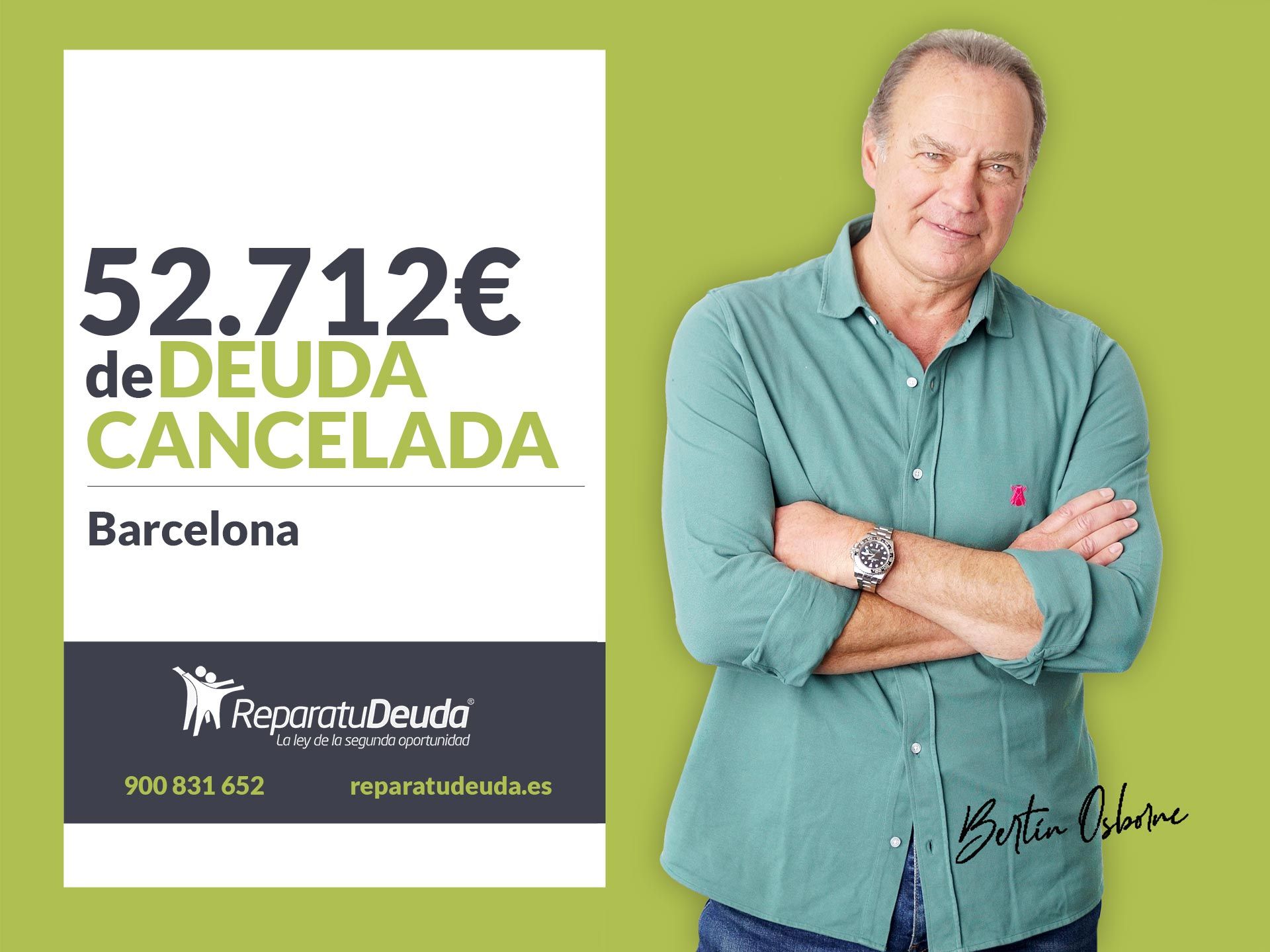 Repara tu Deuda Abogados cancela 52.712? en Barcelona (Catalunya) con la Ley de Segunda Oportunidad