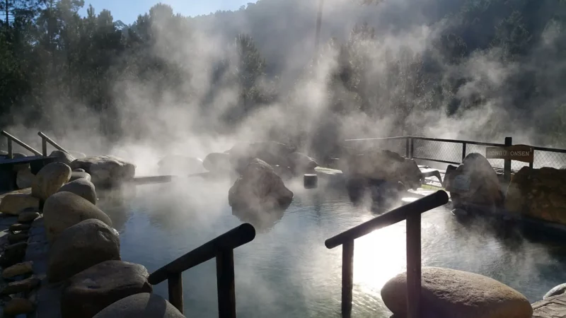 Aguas termales en Sierra Tejeda