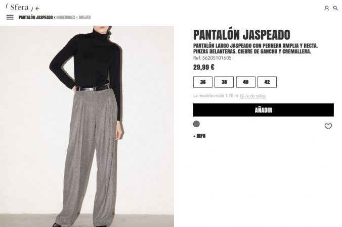 Pantalón jaspeado