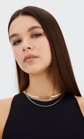 Set 3 collares choker Stradivarius