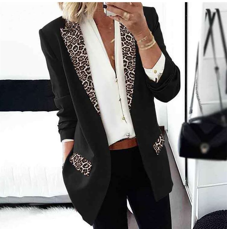 blazer animal print