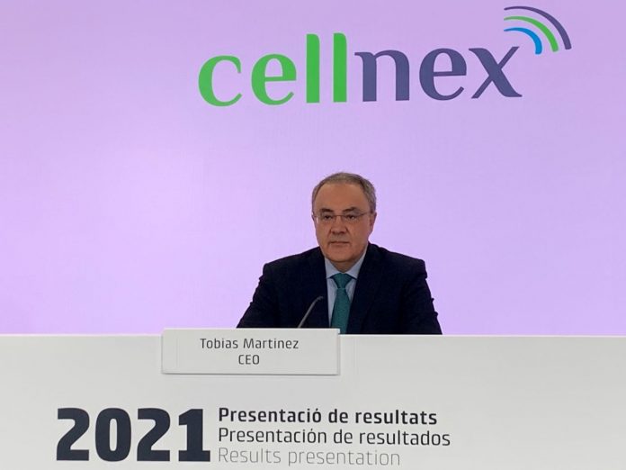 El CEO de Cellnex, Tobías Martínez