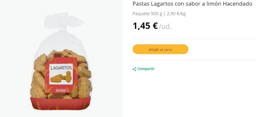 pastas mercadona
