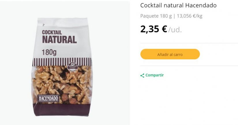 mercadona frutos secos