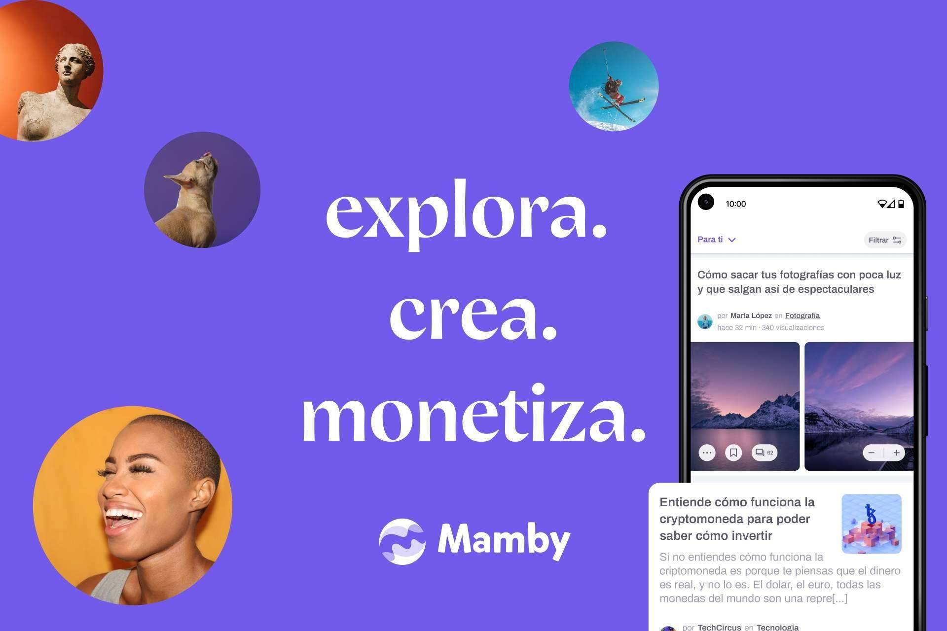 La red social que ofrece contenidos según los intereses de sus usuarios y paga a sus creadores, Mamby