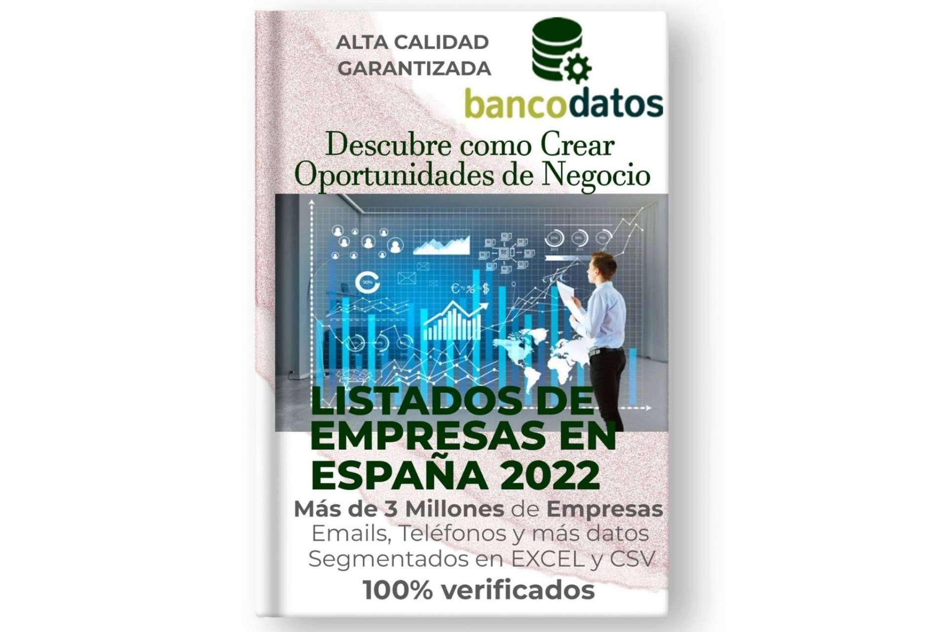 Cómo crecer de forma fácil y segura generando oportunidades de negocio para empresas, pymes o autónomos a través de listados de bases de datos de empresas en España con emails, teléfonos actualizados y más datos 100 % verificados