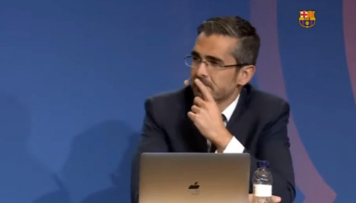 Jaime Campaner, durante la presentación del forensic de Barcelona