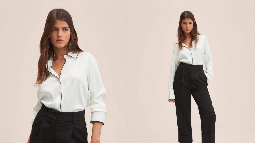 camisa satinada