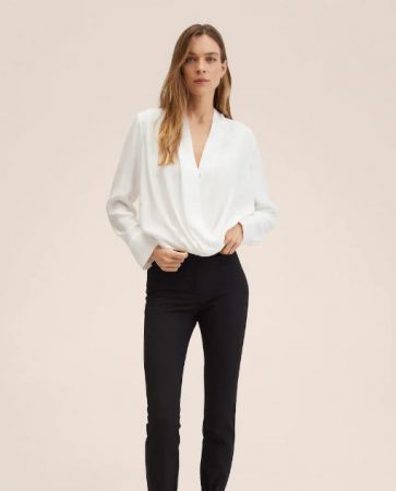 Mango: esta nueva blusa que está en dos colores es ideal para ir a trabajar