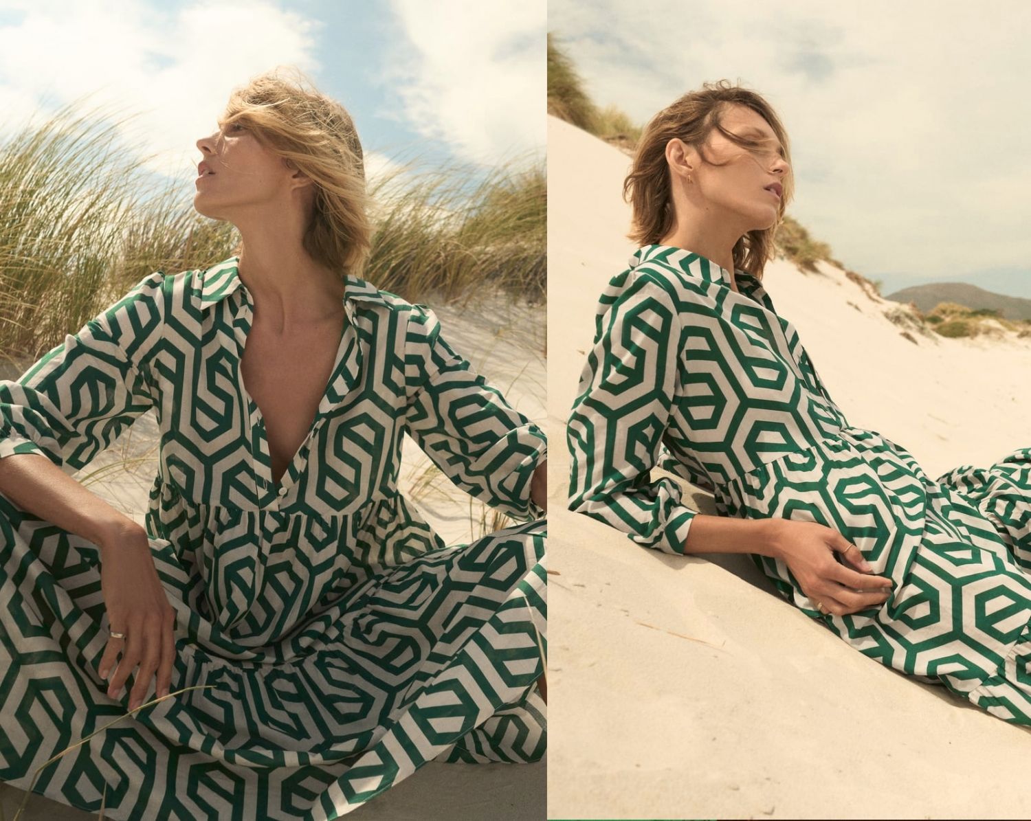 vestido estampado zara