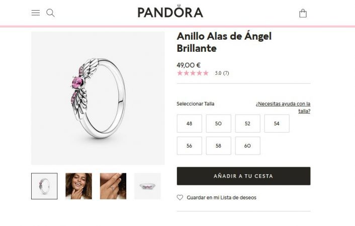 Anillo Alas de Ángel Brillante