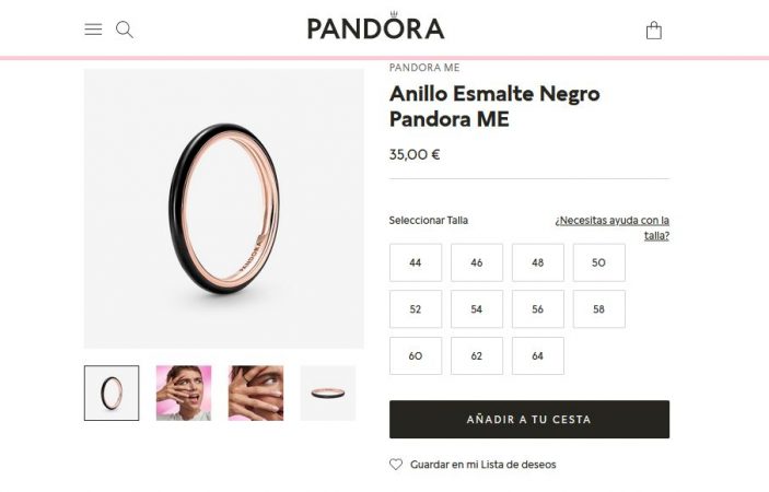 Anillo Esmalte Negro