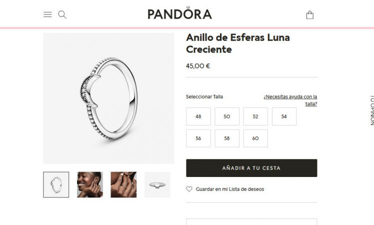 Anillo de Esferas Luna Creciente