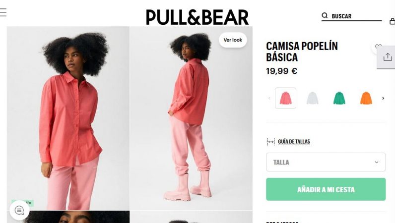 Camisa popelín básica- Pull&Bear