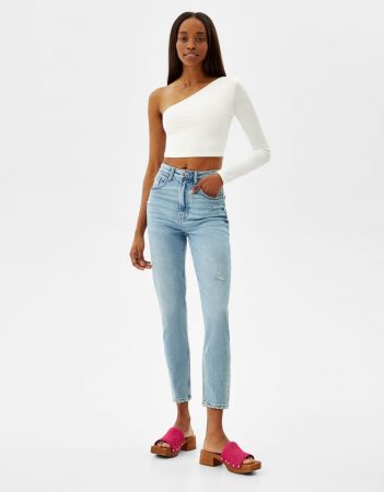 Jeans mom slim confort