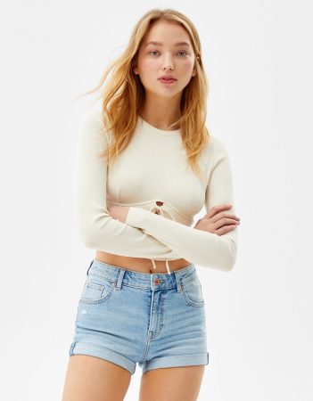 Short denim básico Bershka