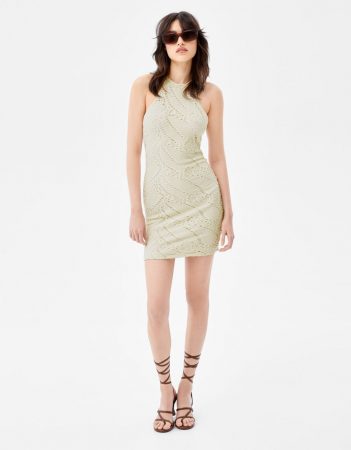 Vestido mini crochet Bershka