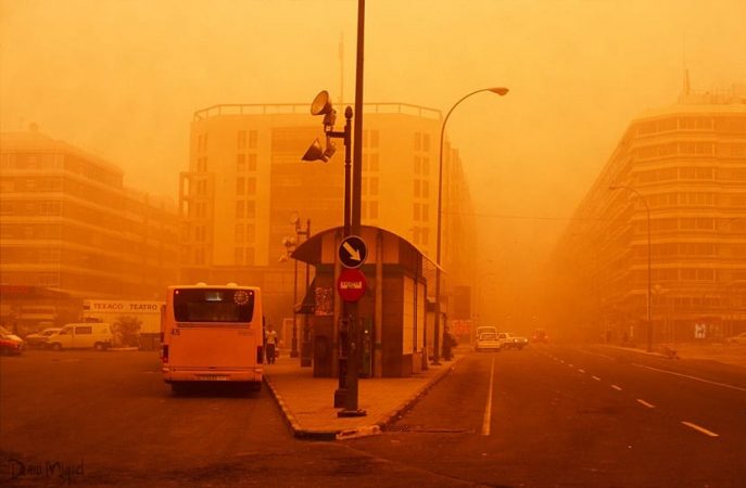 La calima, otro fenómeno típico de la Semana Santa