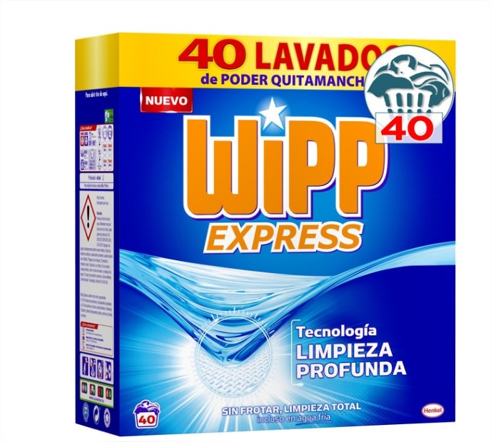 detergente maquina polvo wipp express