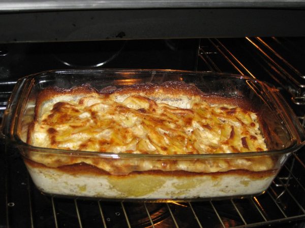 patatas con bechamel