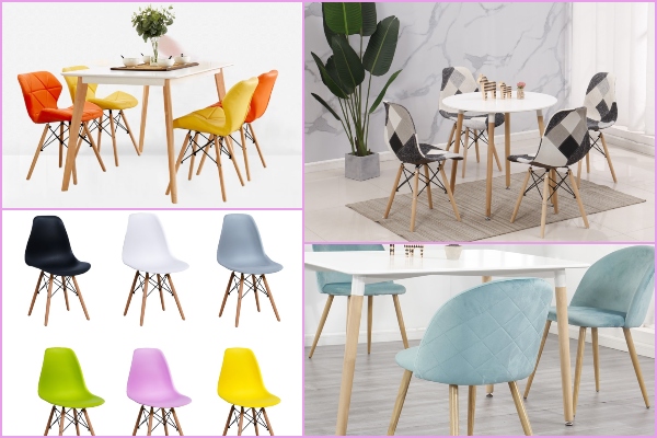 Las sillas de estilo nórdico de Aliexpress y vienen en varios colores que ya quisiera IKEA en su catálogo