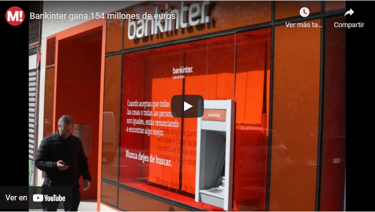 Bankinter gana 154 millones de euros