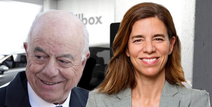 Beatriz González junto a su padre, el expresidente de BBVA