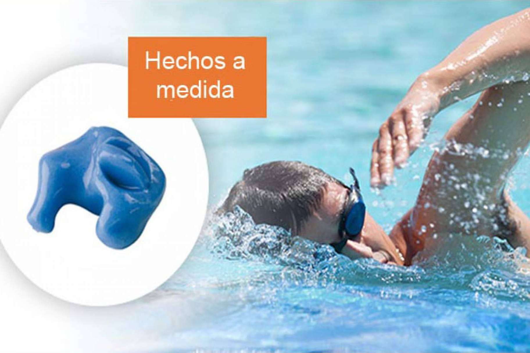 Tapones hechos a medida del oído, de baño y para dormir
