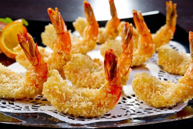langostinos en tempura