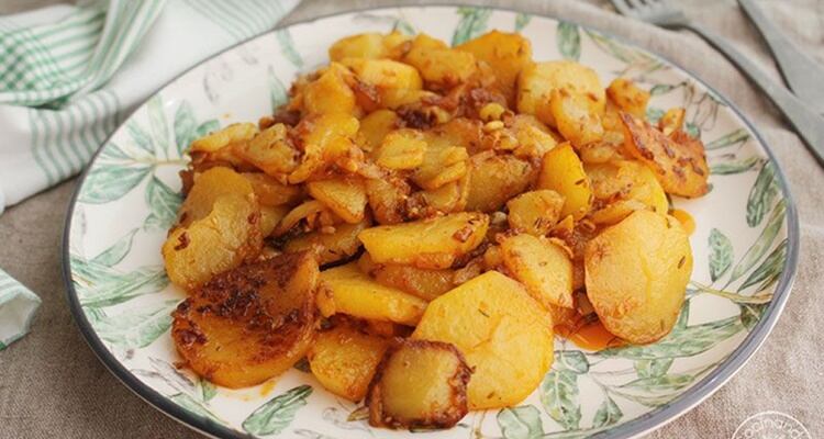 Patatas ajillo receta carne